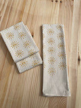 Load image into Gallery viewer, Sun Kitchen Towel, Handprinted Kitchen Towel
