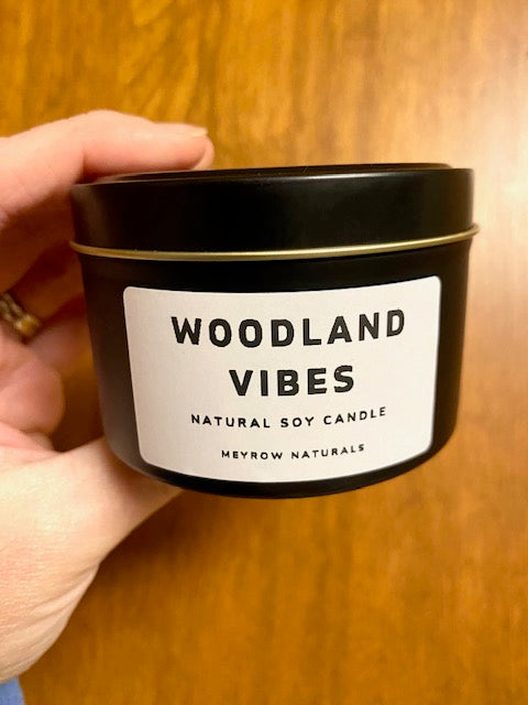 Woodland Vibes 6oz Soy Tin Candle