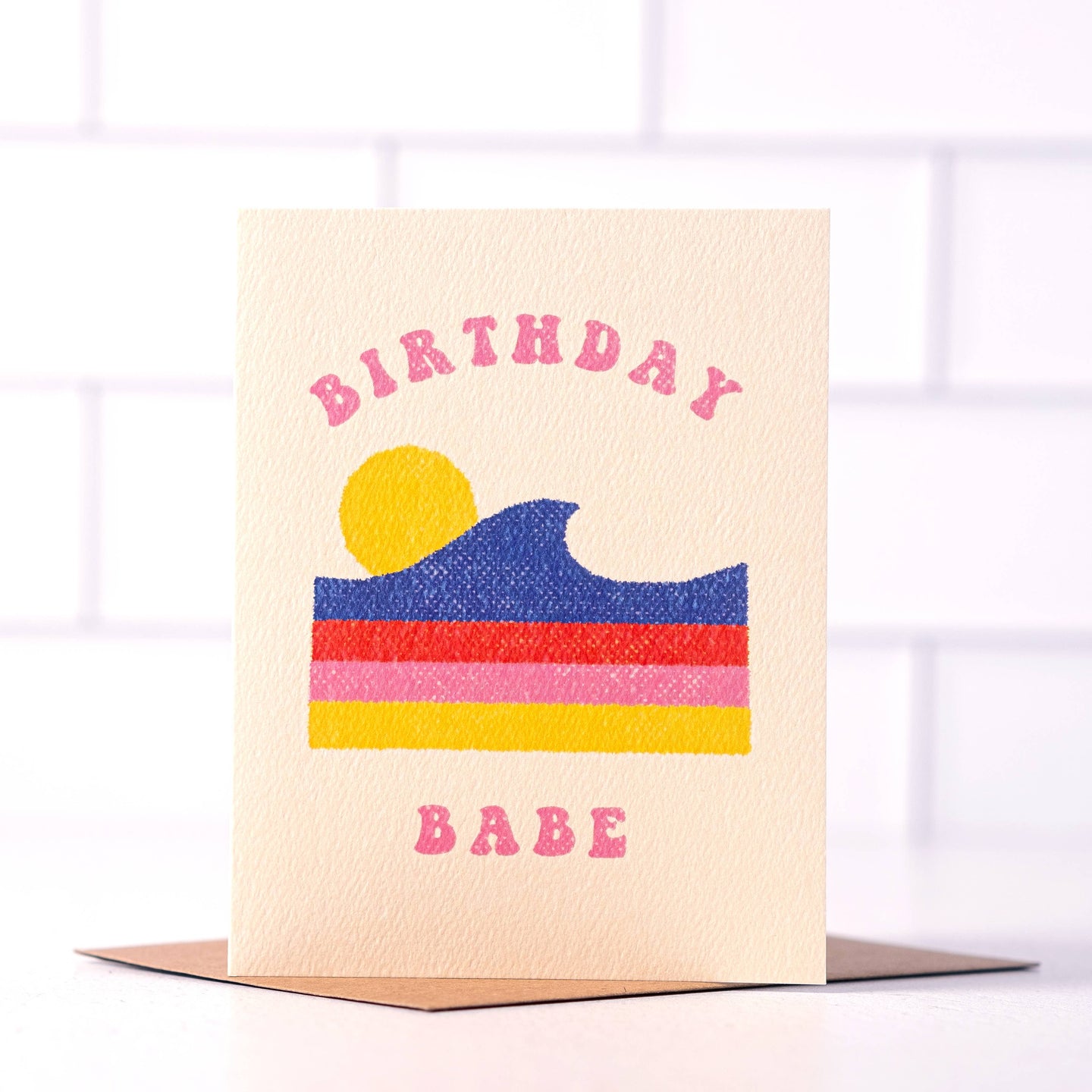 Birthday Babe - Retro Summer Birthday Card