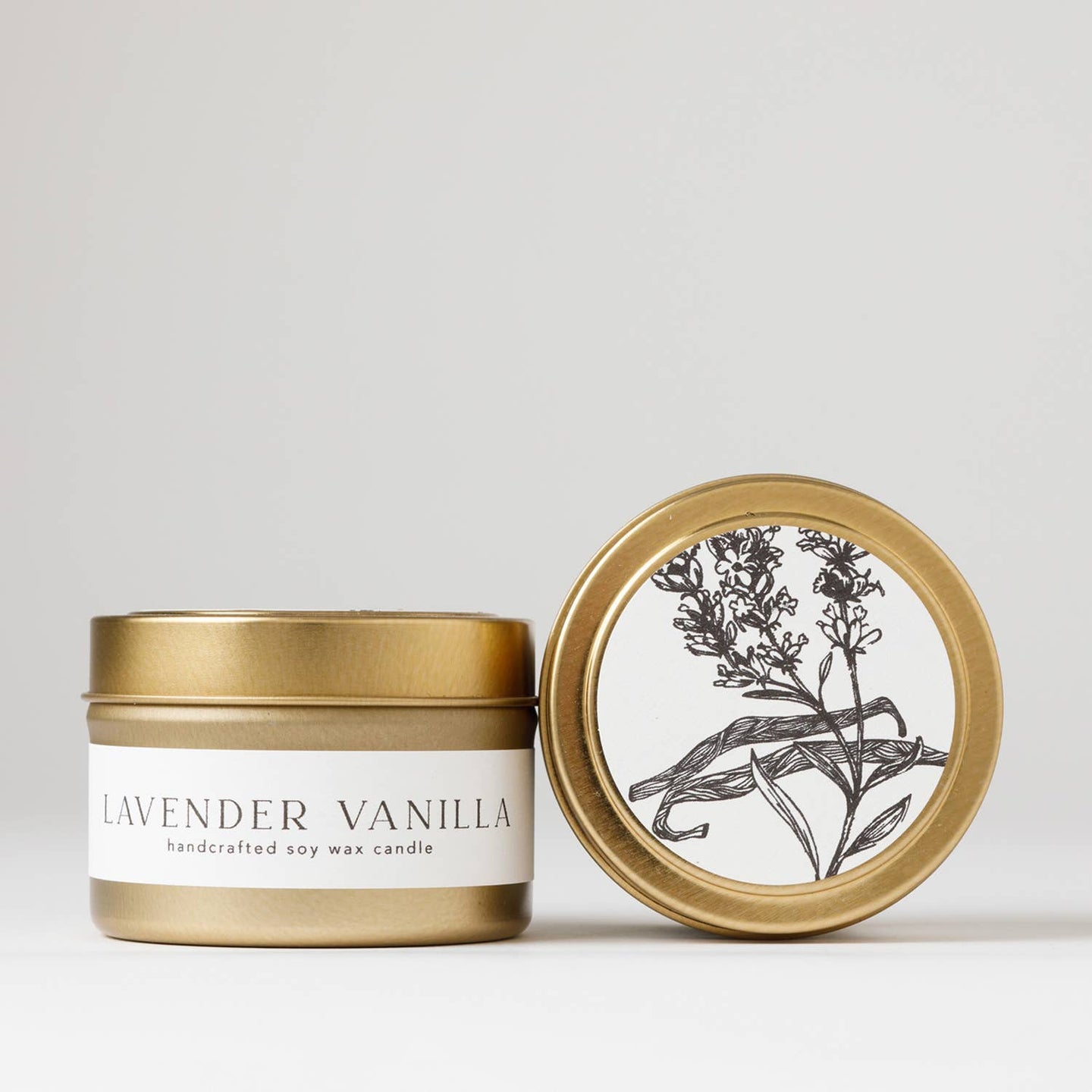 Lavender Vanilla : Tin Soy Candle