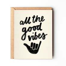 Load image into Gallery viewer, Daydream Prints - All The Good Vibes - Uplifting Shaka Everyday Card
